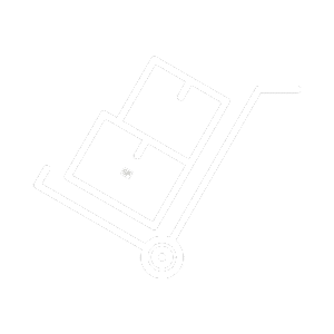 Loading cart with boxes icon