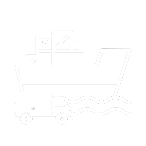 Ship icon with truck icon